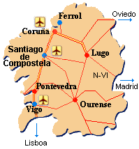 V�as de Comunicaciones en Galicia